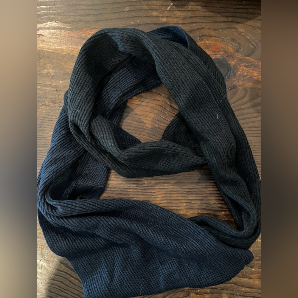 Smartwool Black and blue Ribbed Scarf